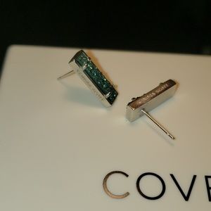 Kendra Scott Emerald Stone Earrings